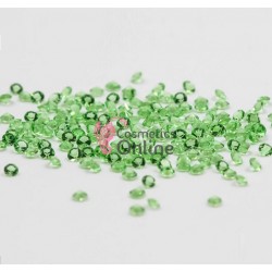 Diamante 100 buc de unghii 3D, DS043 Green 1,3mm 
